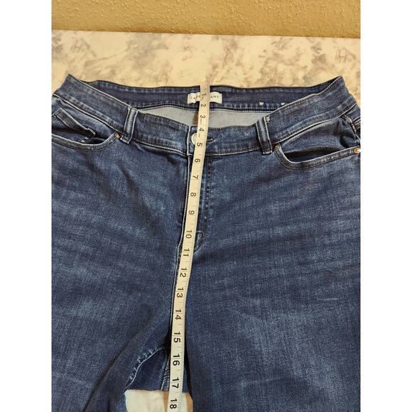 Lane Bryant Women's Blue Stretch Curve Fit High Rise Straight Leg Jeans Size 22‎ - Picture 6 of 7